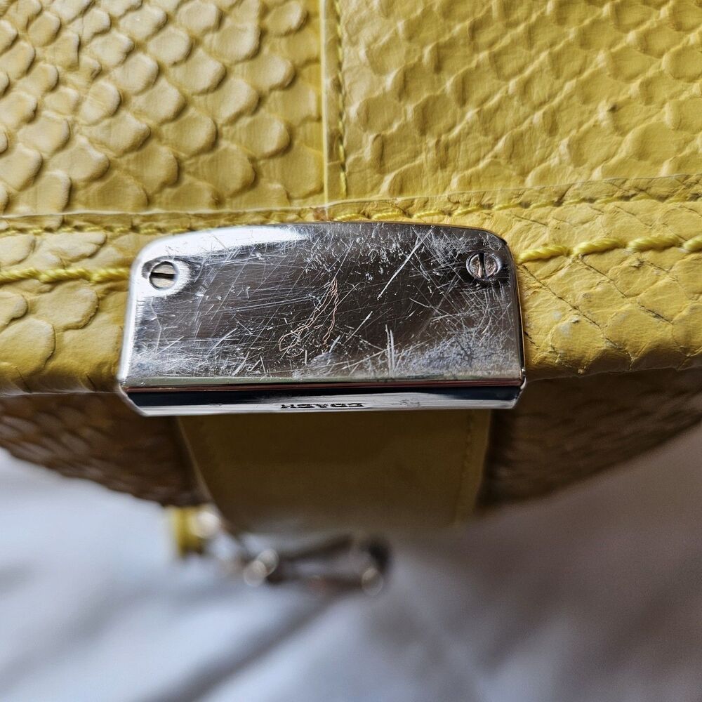 Coach Embossed Python Swagger 27 ‎ Bag Dual Handl… - image 10